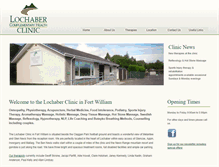 Tablet Screenshot of lochaberclinic.co.uk